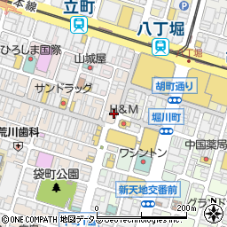 ダイソー広島金座街店周辺の地図