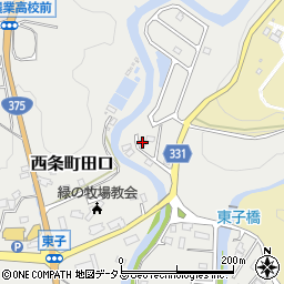 広島県東広島市西条町田口221周辺の地図