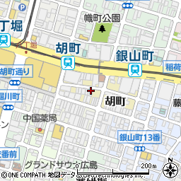 老四川 胡町店周辺の地図
