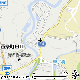 広島県東広島市西条町田口220周辺の地図