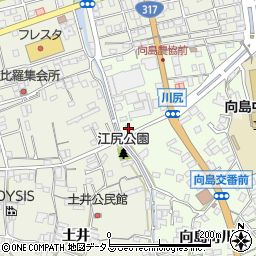 広島県尾道市向島町5894周辺の地図