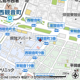 広島県広島市西区西観音町1-8周辺の地図