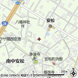 大阪府泉佐野市南中安松277周辺の地図