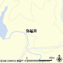 三重県多気郡大台町弥起井周辺の地図