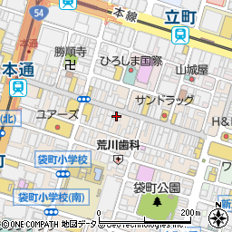 ＭｅｎｉｃｏｎＭｉｒｕ・広島本通店周辺の地図