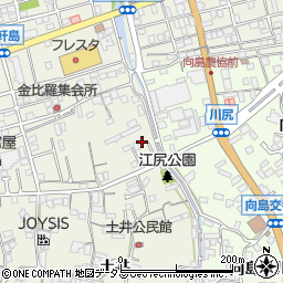 広島県尾道市向島町7733-1周辺の地図