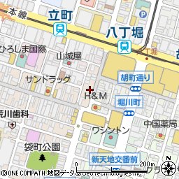 プーラフリーム広島金座街店周辺の地図