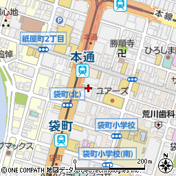 広島県　市町村職員年金者連盟周辺の地図