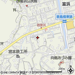 広島県尾道市向島町富浜5727-2周辺の地図