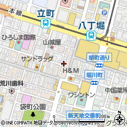 カクレミノ家　広島店周辺の地図