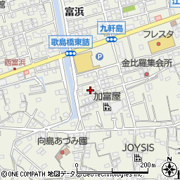広島県尾道市向島町富浜5582-75周辺の地図