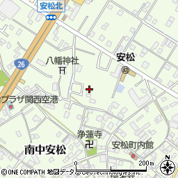 大阪府泉佐野市南中安松278周辺の地図