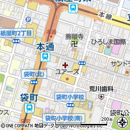 スーツセレクト・広島本通り周辺の地図