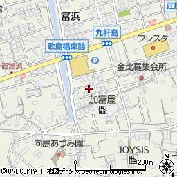 広島県尾道市向島町富浜5582-68周辺の地図