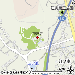 神宮寺周辺の地図