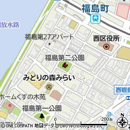 福島第二公園周辺の地図