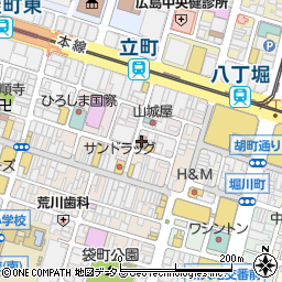 広島立町郵便局周辺の地図