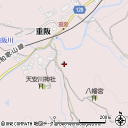 奈良県御所市重阪周辺の地図