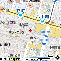 骨付鳥 からあげ ハイボール がブリチキン  広島立町店周辺の地図