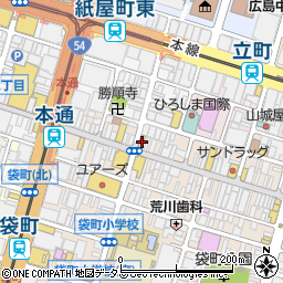 ロッテリア広島本通り店周辺の地図