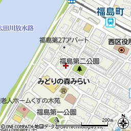 広島県広島市西区福島町2丁目19周辺の地図