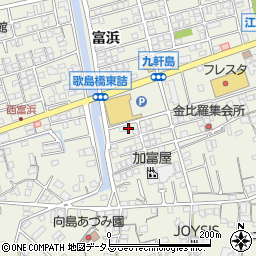 広島県尾道市向島町富浜5582-58周辺の地図
