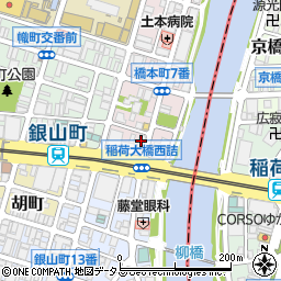 日本通信ネットワーク株式会社　広島支店周辺の地図