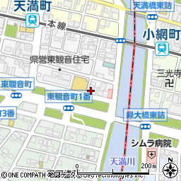 広島県広島市西区観音町6-13周辺の地図