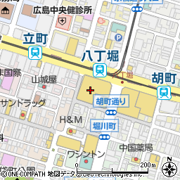 広島県広島市中区胡町6-26周辺の地図