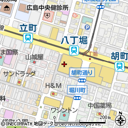 鶏三和 福屋広島八丁堀店周辺の地図