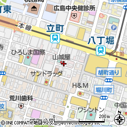 広島牡蠣処 大衆酒場バケツ 立町店周辺の地図