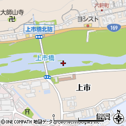上市橋周辺の地図