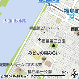 広島県広島市西区福島町2丁目20周辺の地図