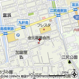 広島県尾道市向島町富浜5582-16周辺の地図
