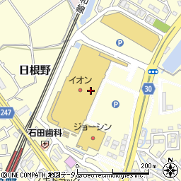 大阪うどん きらく 日根野店周辺の地図