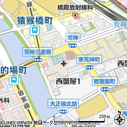 広島県広島市南区西荒神町1周辺の地図