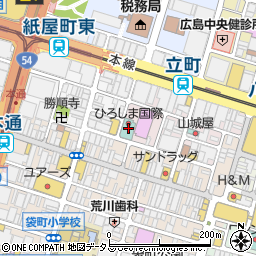 ひろしま国際ホテル周辺の地図
