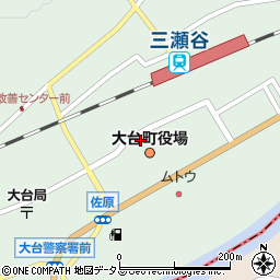 大台町役場　議会事務局周辺の地図