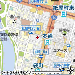 一蘭 広島本通店周辺の地図
