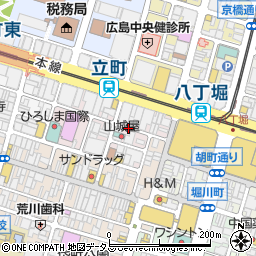 居魚屋 うおはん 広島 立町店周辺の地図