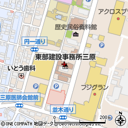 広島県東部建設事務所三原支所　災害関連緊急対策チーム周辺の地図