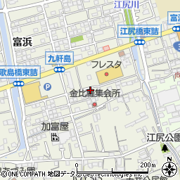 広島県尾道市向島町富浜5582-91周辺の地図
