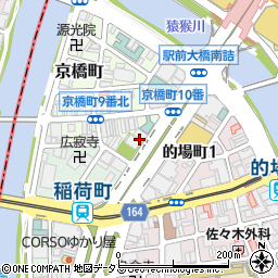 広島県広島市南区京橋町10周辺の地図