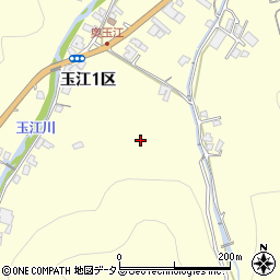 山口県萩市山田玉江１区周辺の地図