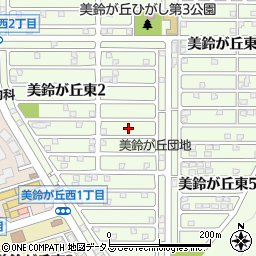 広島県広島市佐伯区美鈴が丘東2丁目14周辺の地図