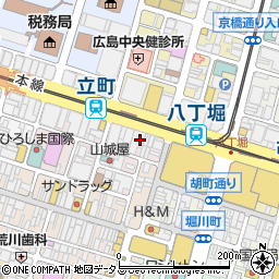 株式会社中国しんきんカード　Ｖｉｓａ部門周辺の地図