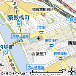 広島市役所　広島市留学生会館周辺の地図