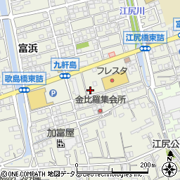 広島県尾道市向島町富浜5581-40周辺の地図