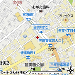 ダイソー三原皆実店周辺の地図