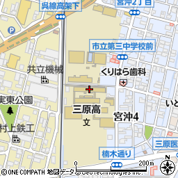 広島県立三原高等学校周辺の地図